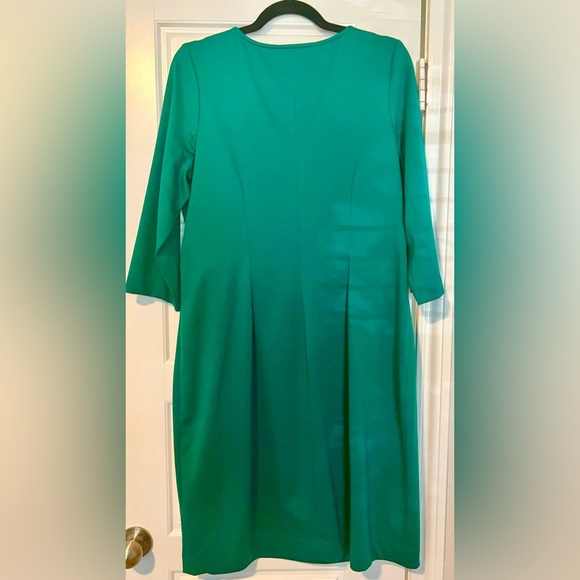 Eloquii Faux Wrap Dress Kelly Green Size 14/16 - Picture 2 of 2